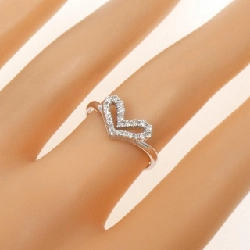 Nhẫn kim cương hình trái tim K18WG 0.20CT - Hàng hiệu Authentic 851785