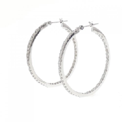 K18WG Bông tai kim cương 1.00CT - Hàng hiệu Chính hãng