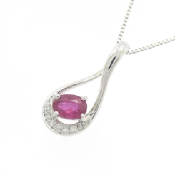 Dây chuyền ruby PT900/PT850 0.65CT - Hàng hiệu Authentic 859837