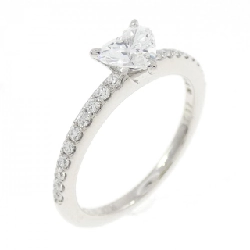 Nhẫn kim cương PT900 0.373CT D VS2 hình trái tim - Hàng hiệu Authentic