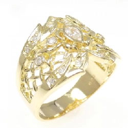 Nhẫn kim cương K18YG 0.39CT - Hàng hiệu Authentic