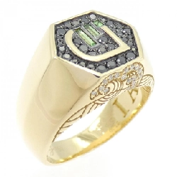 Nhẫn Garnet Xanh 750YG/750BG 0.12CT - Hàng hiệu Chính hãng