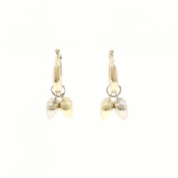 Bông tai hình trái tim 2WAY 750YG/750WG - Hàng hiệu Authentic 868552