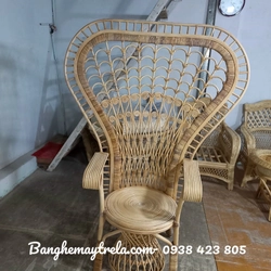 Ghế con công mây tre 445251