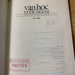 Tạp Chí Văn Học Nước Ngoài - Số 5 2003 538896