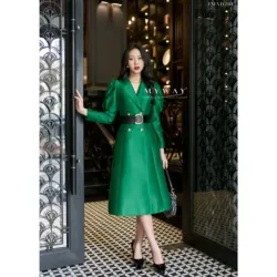 Áo khoác nữ Myway dáng dài tay bồng sang trọng sz M 786377