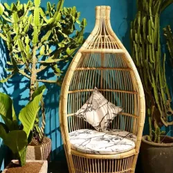 Ghế mây tổ chim decor trang trí 696871