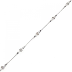 K18WG Vòng tay kim cương 0.05CT - Hàng hiệu Chính hãng 874235