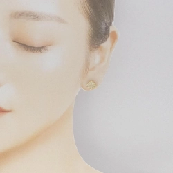 Bông tai Biジュードエム Trái tim Nhãn hiệu Authentic 0.16CT Một bên 844026