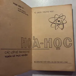 Hoá học các lớp đề tam khoa học toán và thực nghiệm - Phạm Đình Ái - 1968s 745326