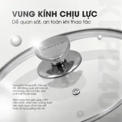 Chảo rán inox liền khối cao cấp Kalite KFP241, hiệu suất cao, mới 100% 706253
