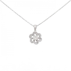 K18WG Hoa Đá Kim Cương Dây Chuyền 0.33CT - Hàng hiệu Chính hãng