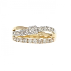 Nhẫn kim cương K18YG/K18PG/PT900 0.50CT - Hàng hiệu Authentic 851386