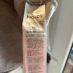 Áo sweatshirt Kenzo tay dài thêu đầu hổ màu xám size M 757214