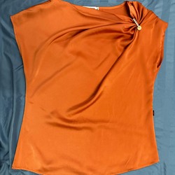 Áo sơ mi lụa size L màu cam  176746