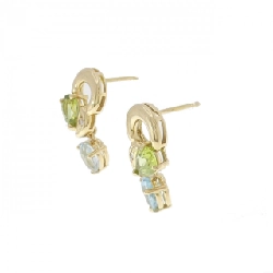 K18YG Đá màu Bông tai - Hàng hiệu Chính hãng 871931