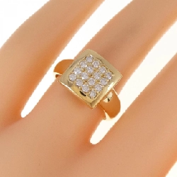 Nhẫn kim cương K18YG 0.39CT 673378