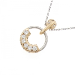 K18/PT900/PT850 Dây chuyền kim cương 0.48CT - Hàng hiệu Chính hãng 857203