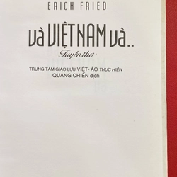Tuyển thơ Erich Fried về Việt Nam 525093
