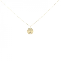 Dây chuyền kim cương K18YG 0.01CT - Hàng hiệu Authentic