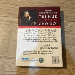 Tự truyện Trần Văn Khê - Trí huệ để laj cho đời 498411