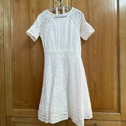 Đầm ren trắng 331422