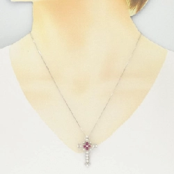 K18WG Đan Chéo × Hoa Hồng Ngọc Ruby - Hàng hiệu Chính hãng 861700