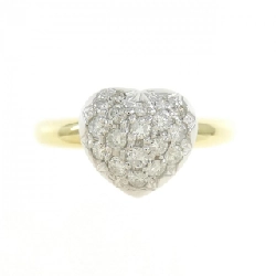 Nhẫn kim cương hình trái tim K18YG/PT900 0.30CT 671142