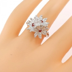 Nhẫn opal K18WG hoa 0.07CT 670570