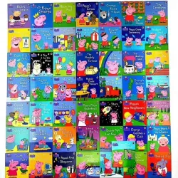 Peppa pig 50 quyển (Sách nhập) - Hộp xanh+đỏ+vàng - Tặng File Mp3 799748