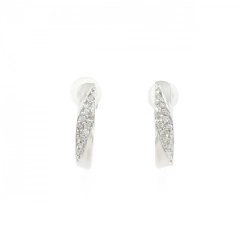 K18WG Bông tai kim cương - Hàng hiệu Chính hãng