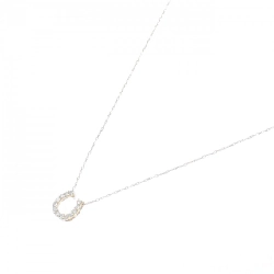 K18YG Móng ngựa Dây chuyền kim cương 0.15CT - Hàng hiệu Chính hãng 858797