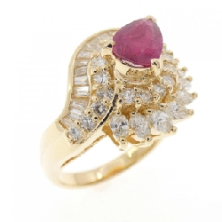 Nhẫn Ruby K18YG 0.89CT - Hàng hiệu Chính hãng