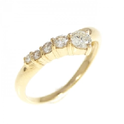 Nhẫn kim cương K18YG 0.25CT