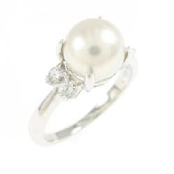 Nhẫn ngọc trai Akoya K18WG 7.5mm