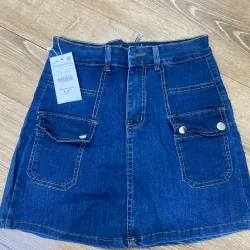 Váy jean chữ A hàng mới nguyên mác size S ( jean co dãn) 797185