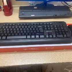 Bộ phím chuột không dây Ensoho E 116CB kèm pin 4543