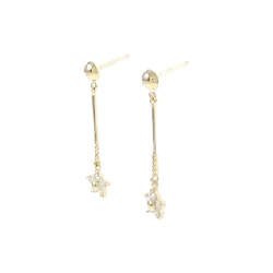 K18YG Bông tai hoa kim cương 0.20CT - Hàng hiệu Chính hãng 871111