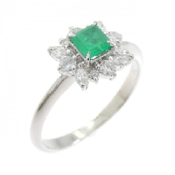 Nhẫn Emerald PT900 0.25CT - Hàng hiệu Chính hãng