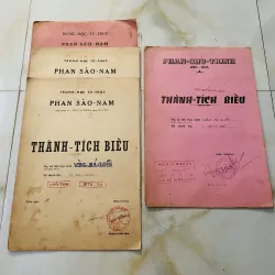 Bộ thành tích biểu xưa nam sinh Trung học tư thục Phan Sào Nam và Phan Chu Trinh Biên Hoà 1013154
