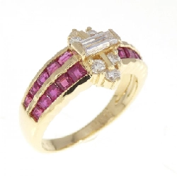 Nhẫn Ruby 18KYG 1.01CT