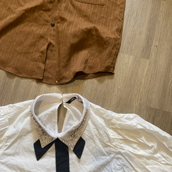 Combo 2 món áo dài và áo sơ mi đá zara 461794