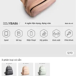 Balo nữ Yummy cỡ trung 607605