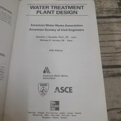 Sách ngoại văn. Water Treatment Plant Design. 5th. American WaterWork Ass. and ASCE 644564