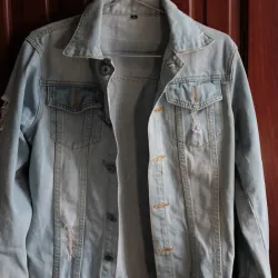 Áo Khoác Jean Nam, in hình Superman độc đáo sau lưng 701738