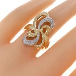 Nhẫn kim cương K18YG/PT900 0.05CT - Hàng hiệu Authentic 848203