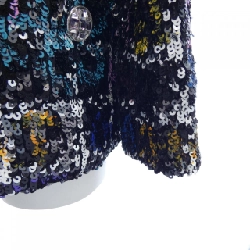 【Mã giảm giá】Áo khoác không cổ CHANEL 644130