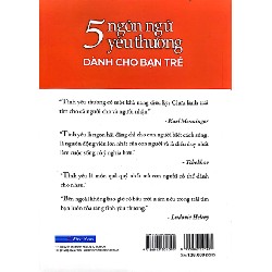 5 Ngôn Ngữ Yêu Thương Dành Cho Bạn Trẻ - Gary Chapman 27836