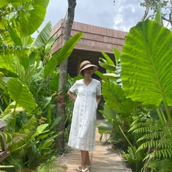 Đầm suông linen 524437
