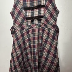 Váy nữ kẻ caro size M chất liệu mặc mát, phong cách trẻ trung 734245